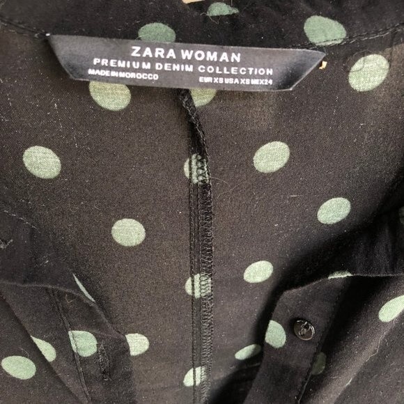 Zara Black Long Shirt Size XS - Picture 6 of 8